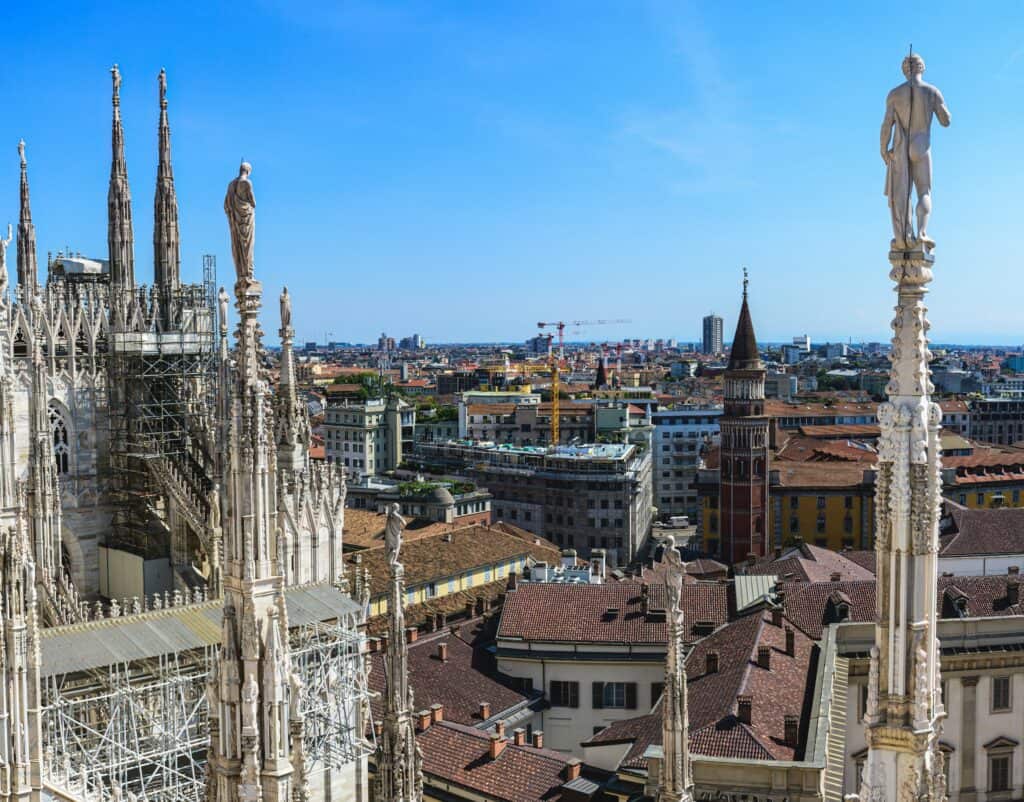 Katedrála Duomo terasy